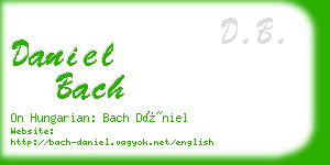 daniel bach business card